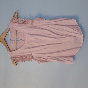 Iris Pink Sleeveless Top Small